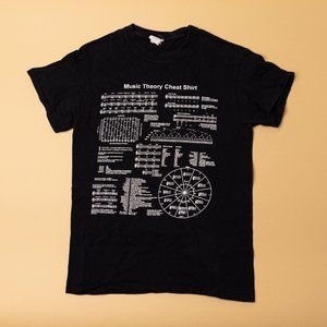 Music Theory Cheat Shirt Small